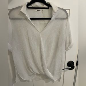 MOD REF breezy white blouse